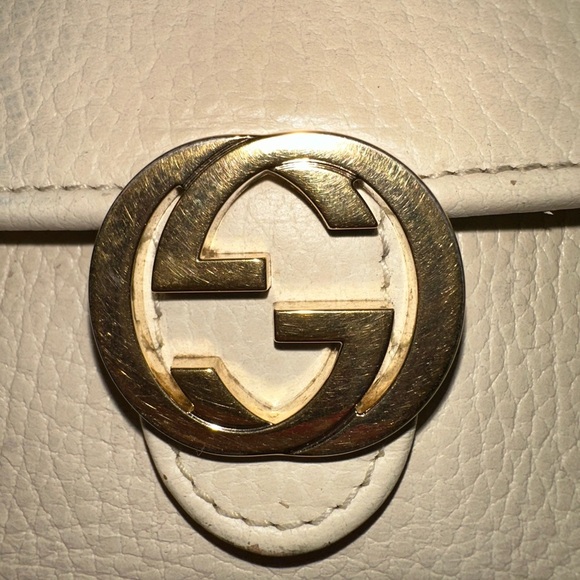 Gucci Cream Dollar Leather Compact Wallet – Style 615525 2184 - Picture 3 of 15